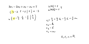 Soustava lineárních rovnic - tři parametry