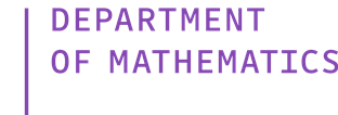 Department of Mathematics